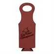Leatherette Wine Bag | https://www.bestnamebadges.com