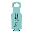 Leatherette Wine Bag | https://www.bestnamebadges.com