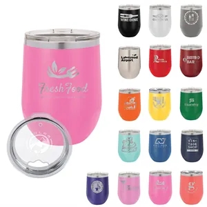 Polar Camel Stainless Steel 12oz  Stemless Wine Glass