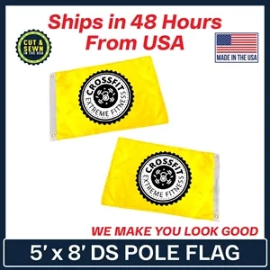 5' x 8' Double Sided Custom Pole Flag - Made In The USA