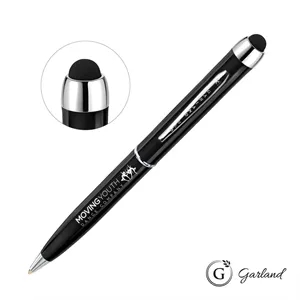 Garland® Stylus High Gloss Ballpoint Twist Pen - Chrome | https://www.bestnamebadges.com