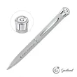 Garland® Color Matte Twist Ballpoint Pen - Chrome | https://www.bestnamebadges.com