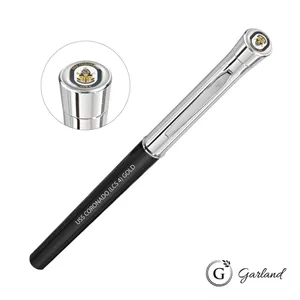 Garland® Monogram Custom Rollerball Pen - Chrome | https://www.bestnamebadges.com