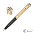 Garland® Monogram Custom Twist Ballpoint Pen - Gold | https://www.bestnamebadges.com