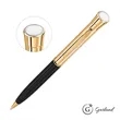 Garland® Monogram Custom Twist Ballpoint Pen - Gold | https://www.bestnamebadges.com