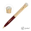 Garland® Monogram Custom Twist Ballpoint Pen - Gold | https://www.bestnamebadges.com