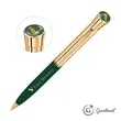Garland® Monogram Custom Twist Ballpoint Pen - Gold | https://www.bestnamebadges.com
