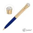 Garland® Monogram Twist Ballpoint Pen - Gold | https://www.bestnamebadges.com