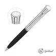 Garland® Monogram Custom Twist Ballpoint Pen - Chrome | https://www.bestnamebadges.com