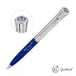 Garland® Monogram Custom Twist Ballpoint Pen - Chrome | https://www.bestnamebadges.com