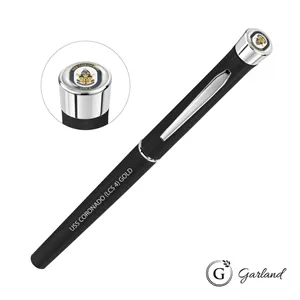 Garland® Tactical Custom Textured Rollerball Pen - Chrome | https://www.bestnamebadges.com