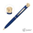 Garland® Color Matte Emblem Twist Ballpoint Pen - Gold | https://www.bestnamebadges.com