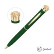 Garland® Color Matte Emblem Twist Ballpoint Pen - Gold | https://www.bestnamebadges.com