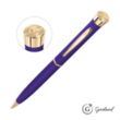 Garland® Color Matte Emblem Twist Ballpoint Pen - Gold | https://www.bestnamebadges.com
