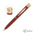 Garland® Color Matte Emblem Twist Ballpoint Pen - Gold | https://www.bestnamebadges.com