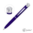 Garland® Color Matte Emblem Twist Ballpoint Pen - Chrome | https://www.bestnamebadges.com