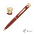 Garland® Color Matte Custom Emblem Twist Pen - Gold | https://www.bestnamebadges.com