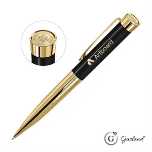 Garland® Executive Custom Emblem Monogram Twist Pen - Gold | https://www.bestnamebadges.com