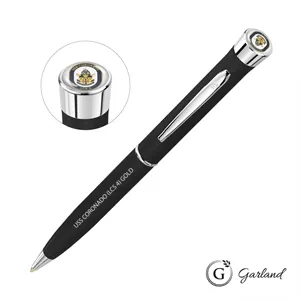 Garland® Tactical Custom Textured Twist Pen - Chrome | https://www.bestnamebadges.com
