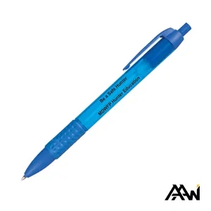Widebody Grip Pen Translucent Barrel - Matte | https://www.bestnamebadges.com