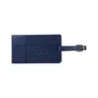 Leeman Tuscany Duo-Textured Luggage Tag | https://www.bestnamebadges.com