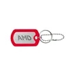 Ball Chain Dog Tag Keychain | https://www.bestnamebadges.com