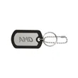 Ball Chain Dog Tag Keychain | https://www.bestnamebadges.com