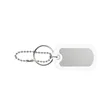 Ball Chain Dog Tag Keychain | https://www.bestnamebadges.com