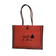 Milan Jute Tote Bag | https://www.bestnamebadges.com