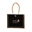Milan Jute Tote Bag | https://www.bestnamebadges.com