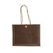 Milan Jute Tote Bag | https://www.bestnamebadges.com