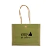 Milan Jute Tote Bag | https://www.bestnamebadges.com