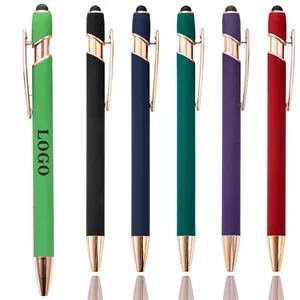 Personalized 2 in 1 Stylus Metal ballpoint Pen | https://www.bestnamebadges.com