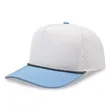 Atlethic laser cut trucker rope cap | https://www.bestnamebadges.com