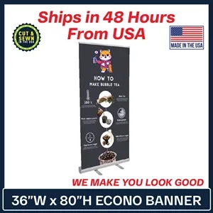 36" Econo Retractable Banner Kit