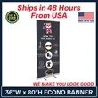 36" Econo Retractable Banner Kit | https://www.bestnamebadges.com