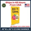 48" Econo Retractable Banner Kit | https://www.bestnamebadges.com