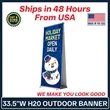 33.5" H20 Outdoor Retractable Banner Kit | https://www.bestnamebadges.com