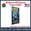 33.5" Ultimate Retractable Banner Kit | https://www.bestnamebadges.com