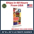 36" Ultimate Retractable Banner Kit | https://www.bestnamebadges.com