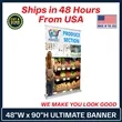 48" Ultimate Retractable Banner Kit | https://www.bestnamebadges.com