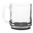9 oz. Glass Coffee Mugs | https://www.bestnamebadges.com