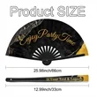 13 Inch Large Folding Rave Fan for Party & Festival | https://www.bestnamebadges.com