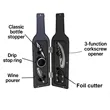 5 Piece Wine Bottle Corkscrew & Accessory Set  | https://www.bestnamebadges.com