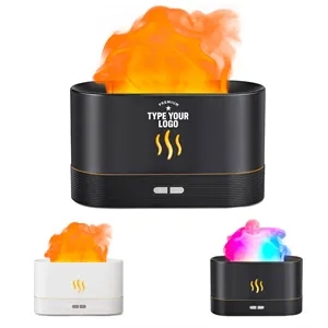 Air Humidifier with Flame Led Light Essential Oil Diffuser | https://www.bestnamebadges.com