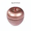 Apple Shaped Candy Container Christmas Candle Jar | https://www.bestnamebadges.com