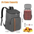 24 Can Insulated Cooler Backpack (Ocean) | https://www.bestnamebadges.com