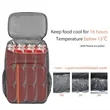 24 Can Insulated Cooler Backpack (Ocean) | https://www.bestnamebadges.com