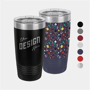 20oz Polar Camel® Stainless Steel Insulated Ringneck Tumbler | https://www.bestnamebadges.com