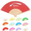 Custom Printing DIY Foldable Handheld Bamboo Paper Fan | https://www.bestnamebadges.com